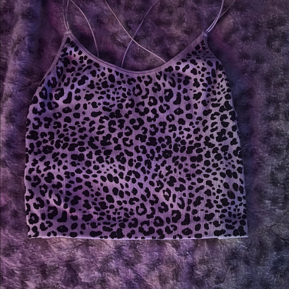 No Boundaries Purple Sleeveless Crop Camisole